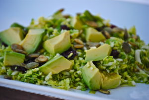 Avocado & Shaved Brussels Sprout Salad Recipe - Sara Sullivan