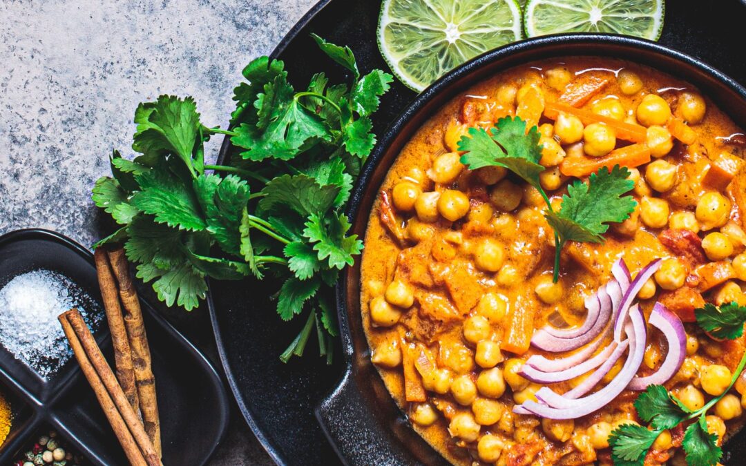 Easy Coconut Curry Chickpeas!