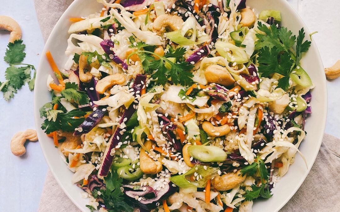 Easy Asian Slaw With Toasted Sesame Dressing