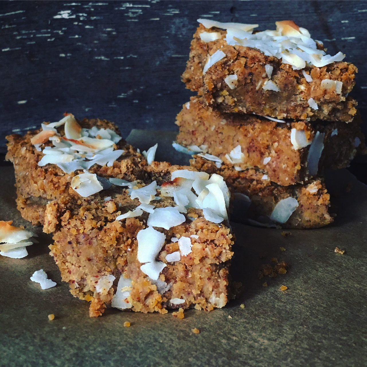 Coconut Blondie Bars
