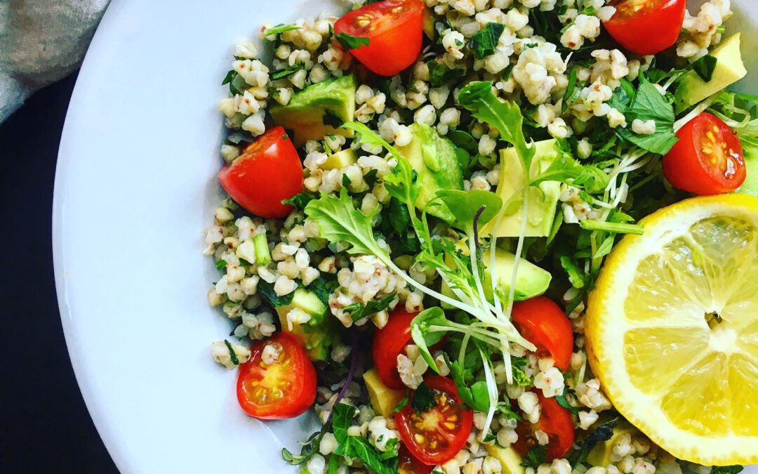 Herbed Buckwheat with Avocado, Greens & Lemon
