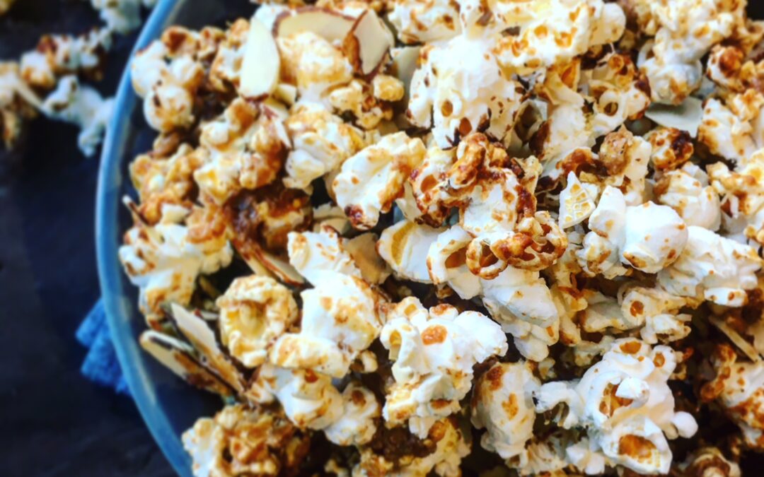 Cinnamon Maple Caramel Popcorn