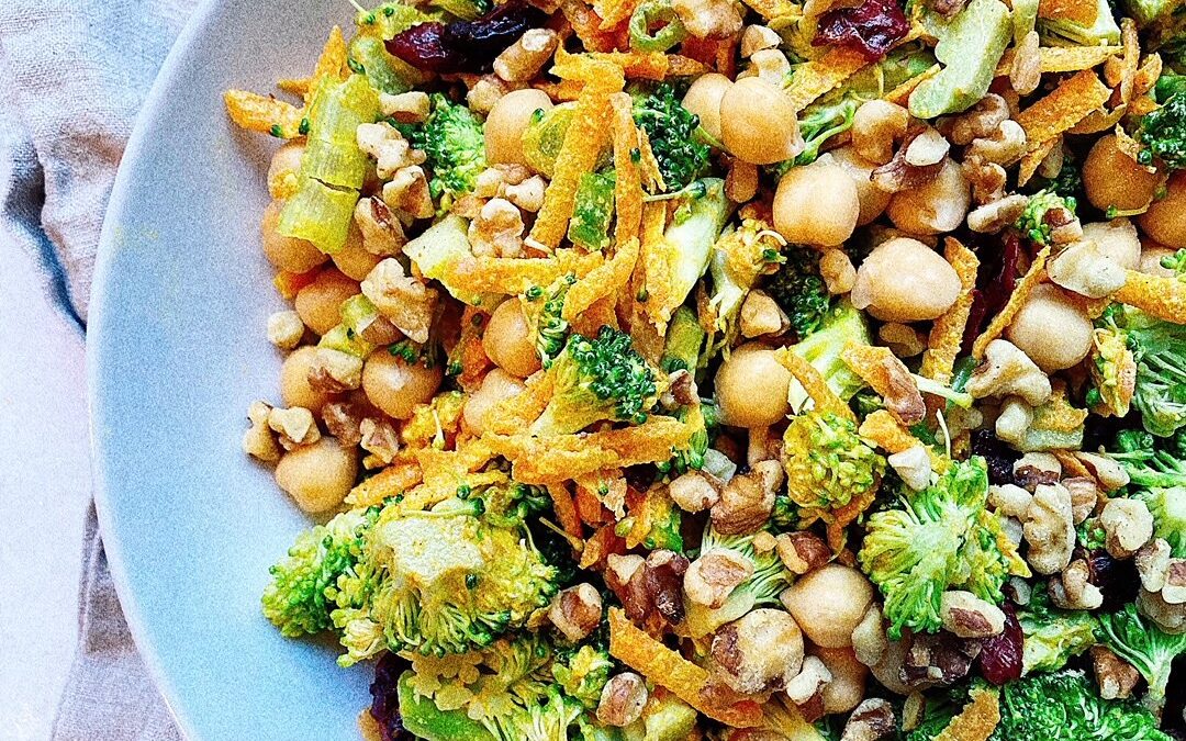 Curried Broccoli Chickpea Salad