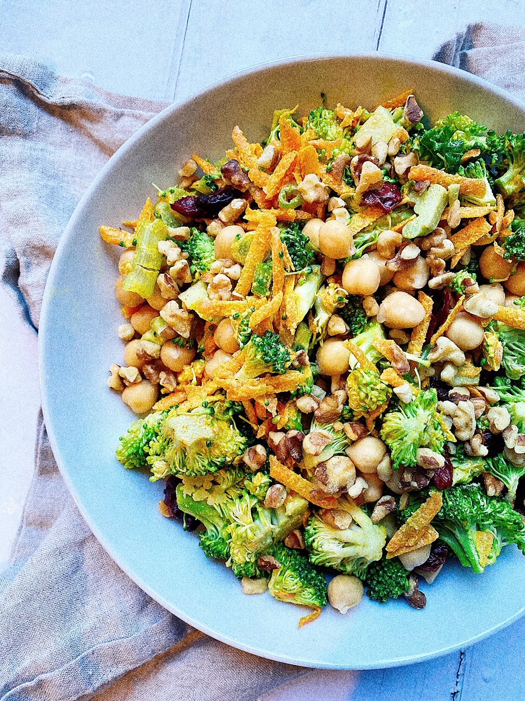 Curried Broccoli Chickpea Salad