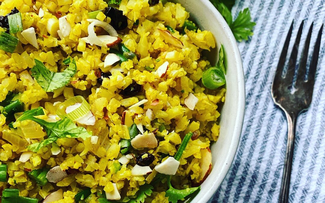 10-Minute Curried Cauliflower Rice