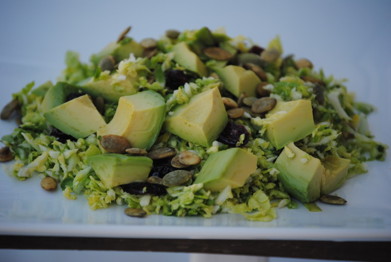 Avocado & Shaved Brussels Sprout Salad Recipe