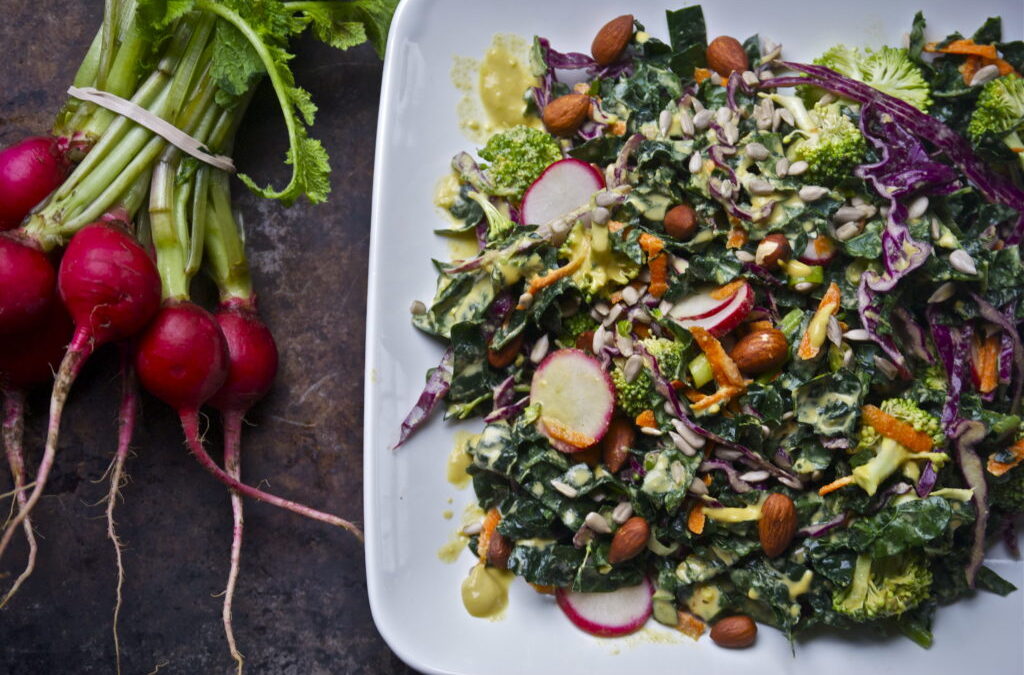 Crunchy Detox Salad with Tahini Dressing