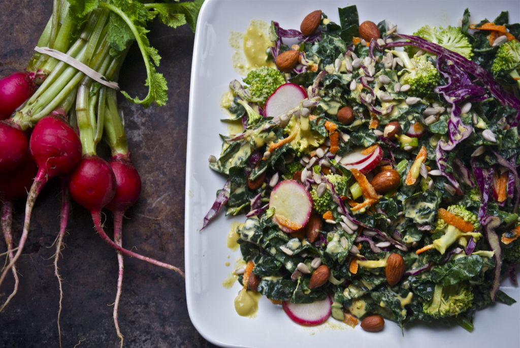 Crunchy Detox Salad with Tahini Dressing