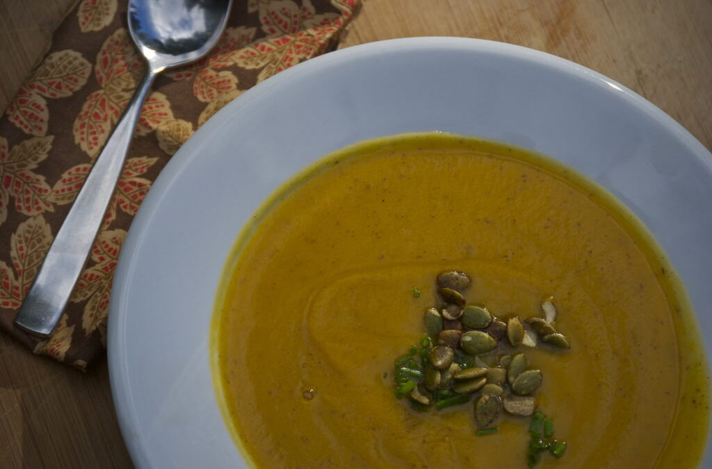 Roasted Butternut Squash & Pear Soup