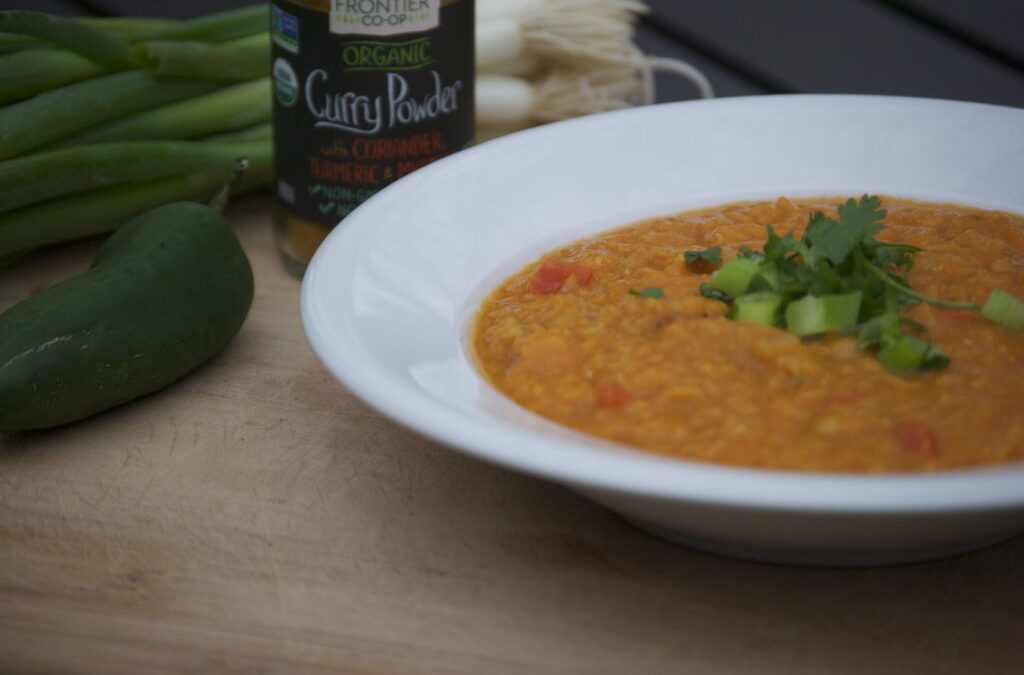Curried Red Lentil Coconut Soup