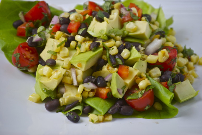 Roasted Corn & Avocado Salad