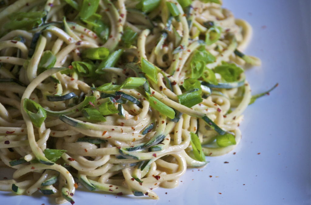 Cold Sesame Peanut Zoodles