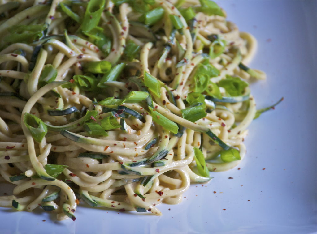 Cold Sesame Peanut Zoodles