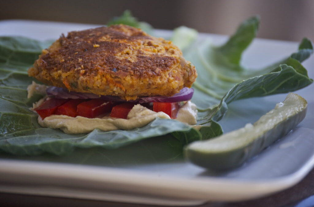 Almond Veggie Burgers (vegan)