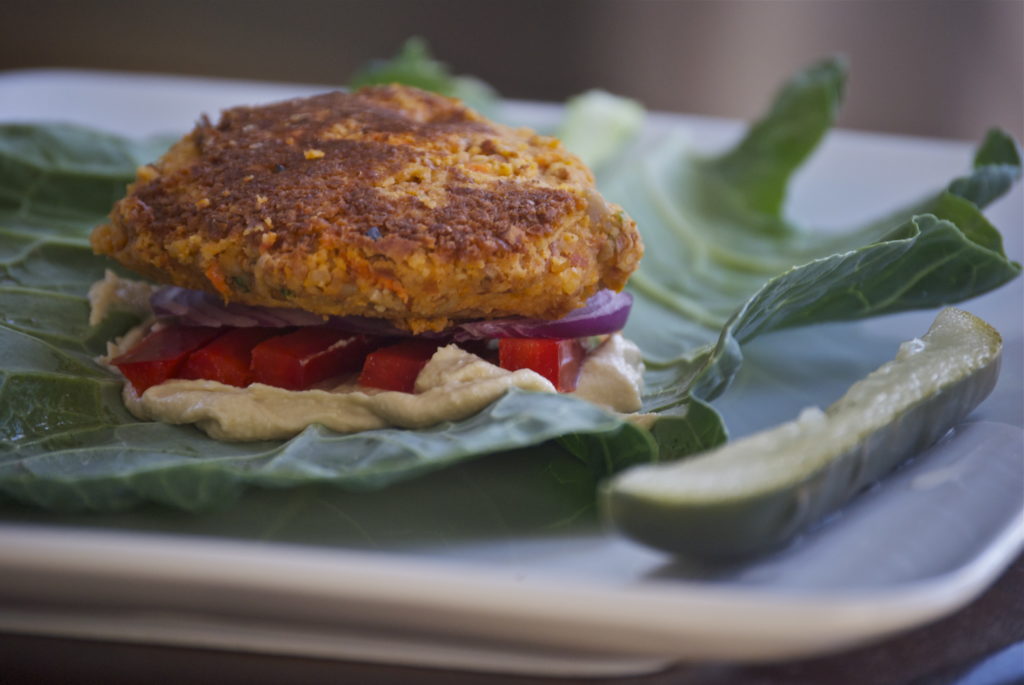 Almond Veggie Burgers (vegan)