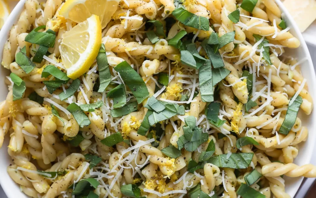 Lemon Basil Pasta Salad!