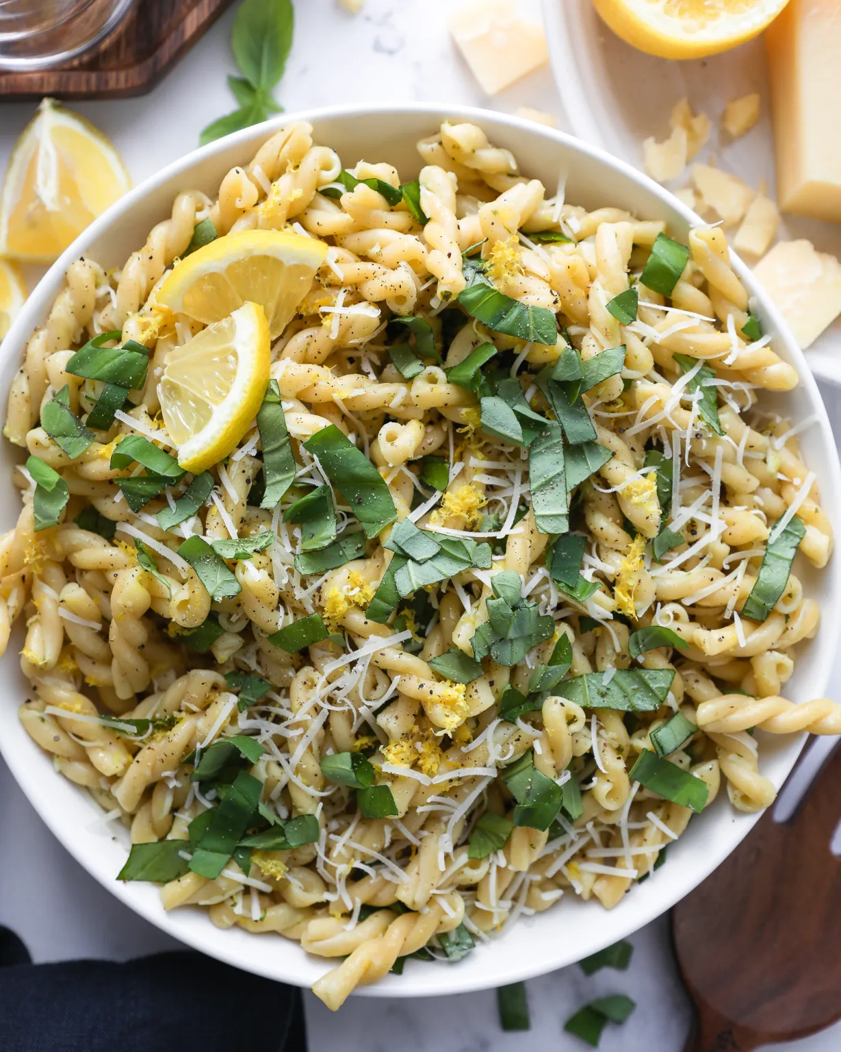 Lemon Basil Pasta Salad!