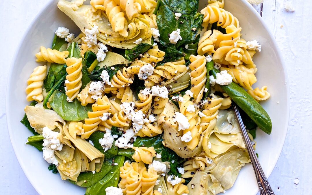 15-Minute Lemon Artichoke Pasta