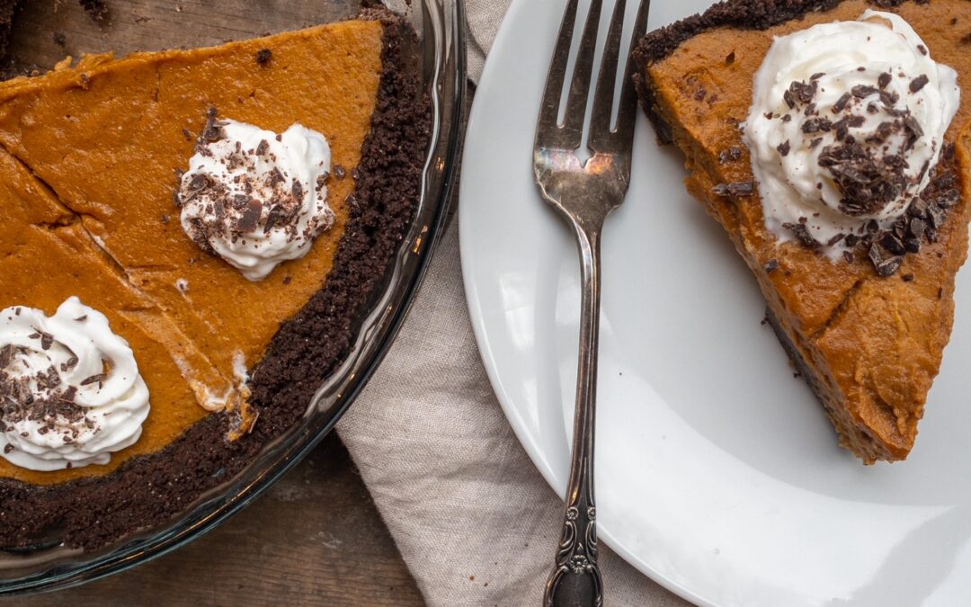 Pumpkin Pie with Chocolate Crust