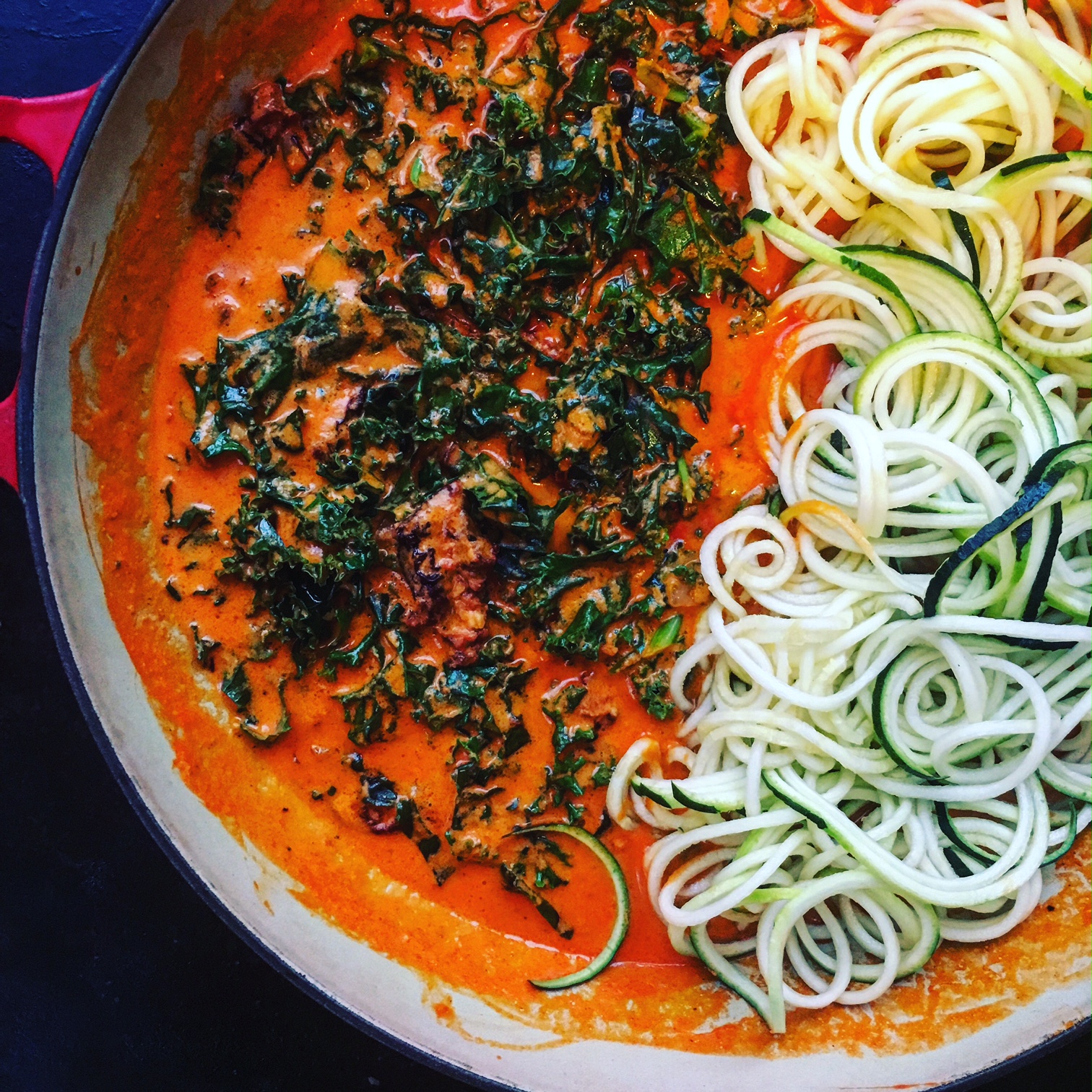 Creamy Roasted Red Pepper & Goat Cheese Sauce