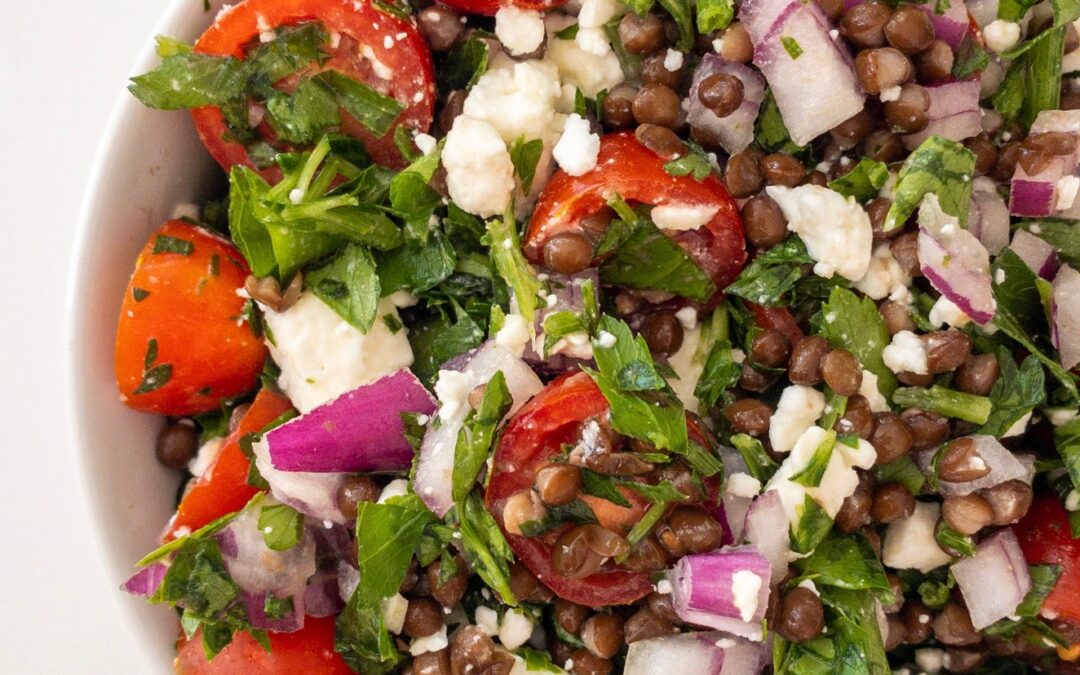 Simple Marinated Lentil Salad