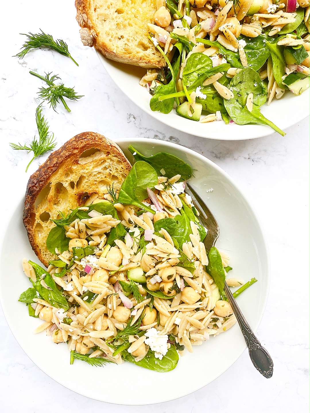 Spring Herb & Lemon Orzo Salad