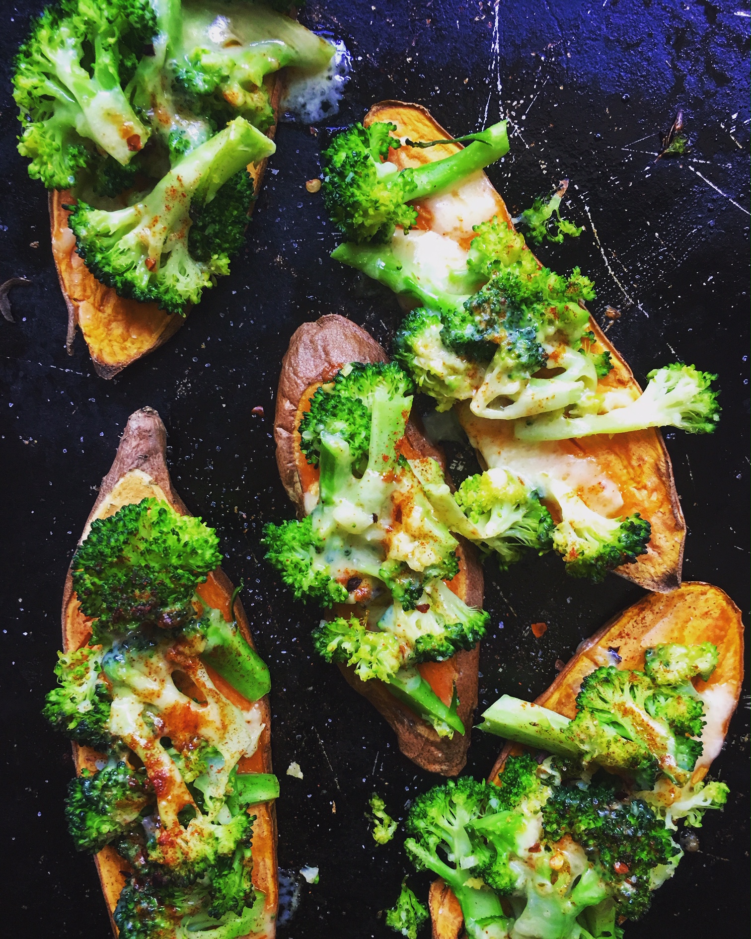 Sweet Potato & Broccoli Melts