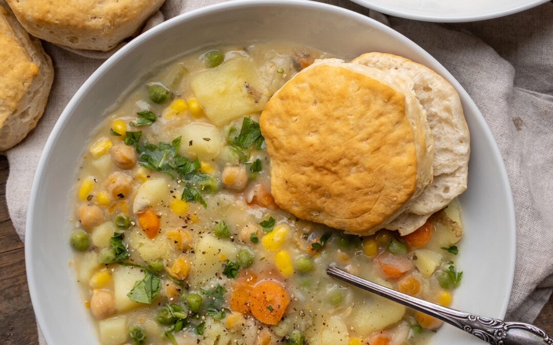 Chickpea Pot Pie Soup