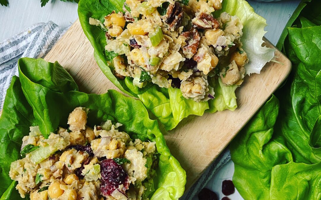 10-Minute Cranberry Pecan Chickpea Salad