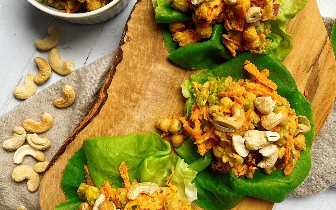 10-Minute Curry Chickpea Salad