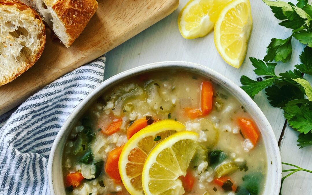 Cozy Lemon Rice Soup