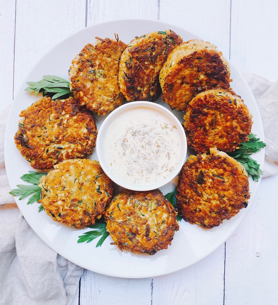 Zucchini “Crab” Cakes