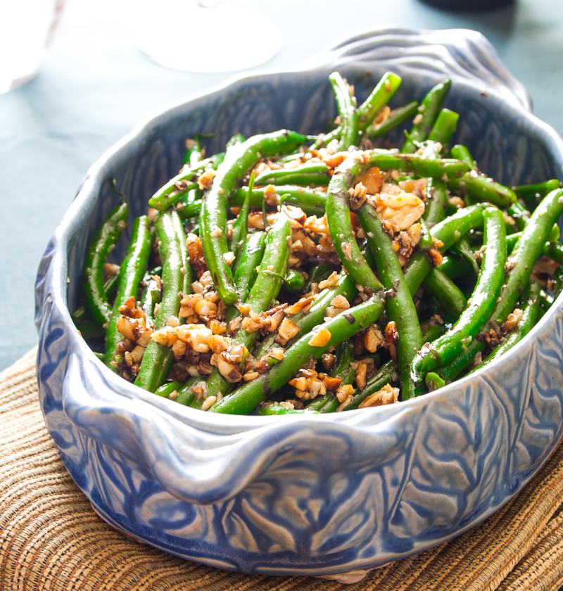 green beans with walnuts green beans with walnuts