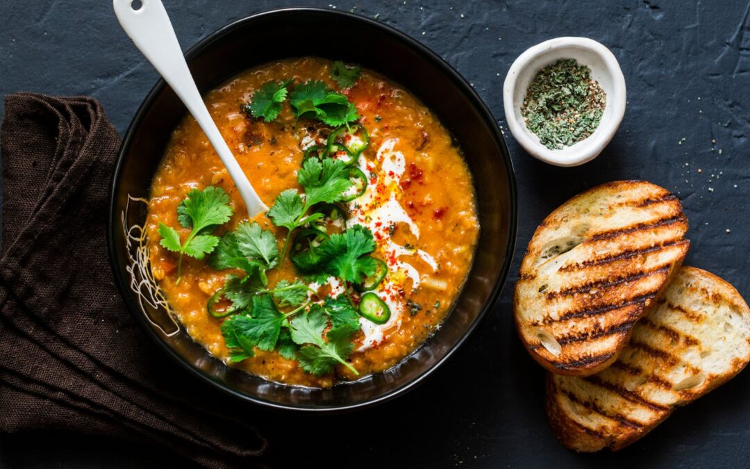 Glowing Spiced Lentil Soup!