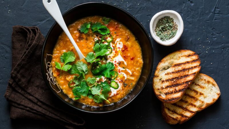 Glowing Spiced Lentil Soup!