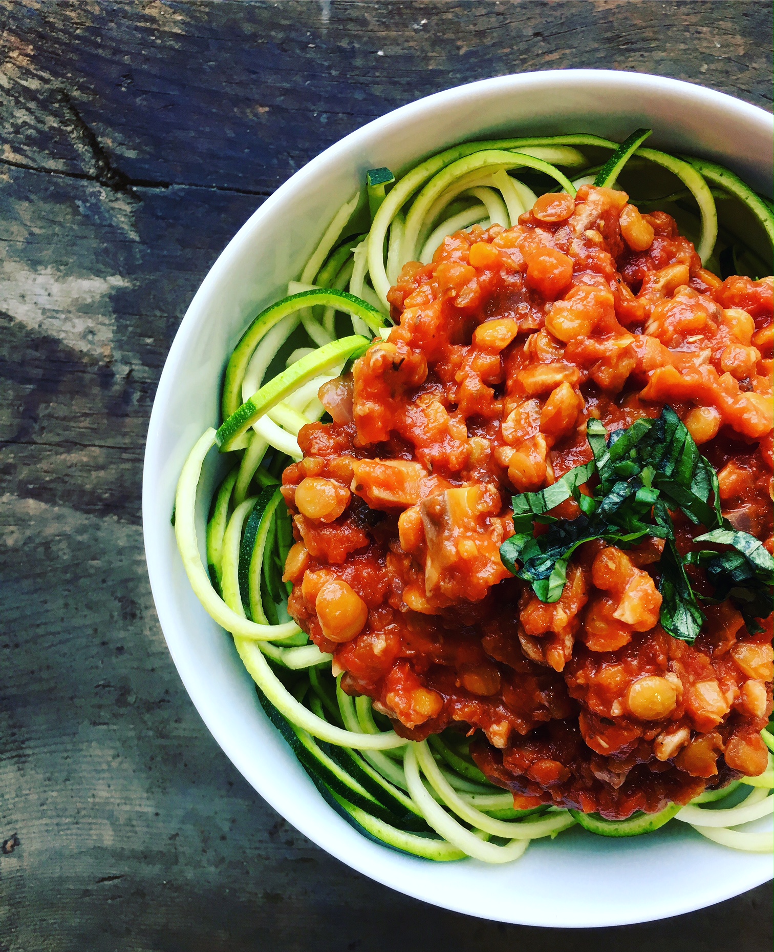 Hearty Mushroom Lentil Bolognese