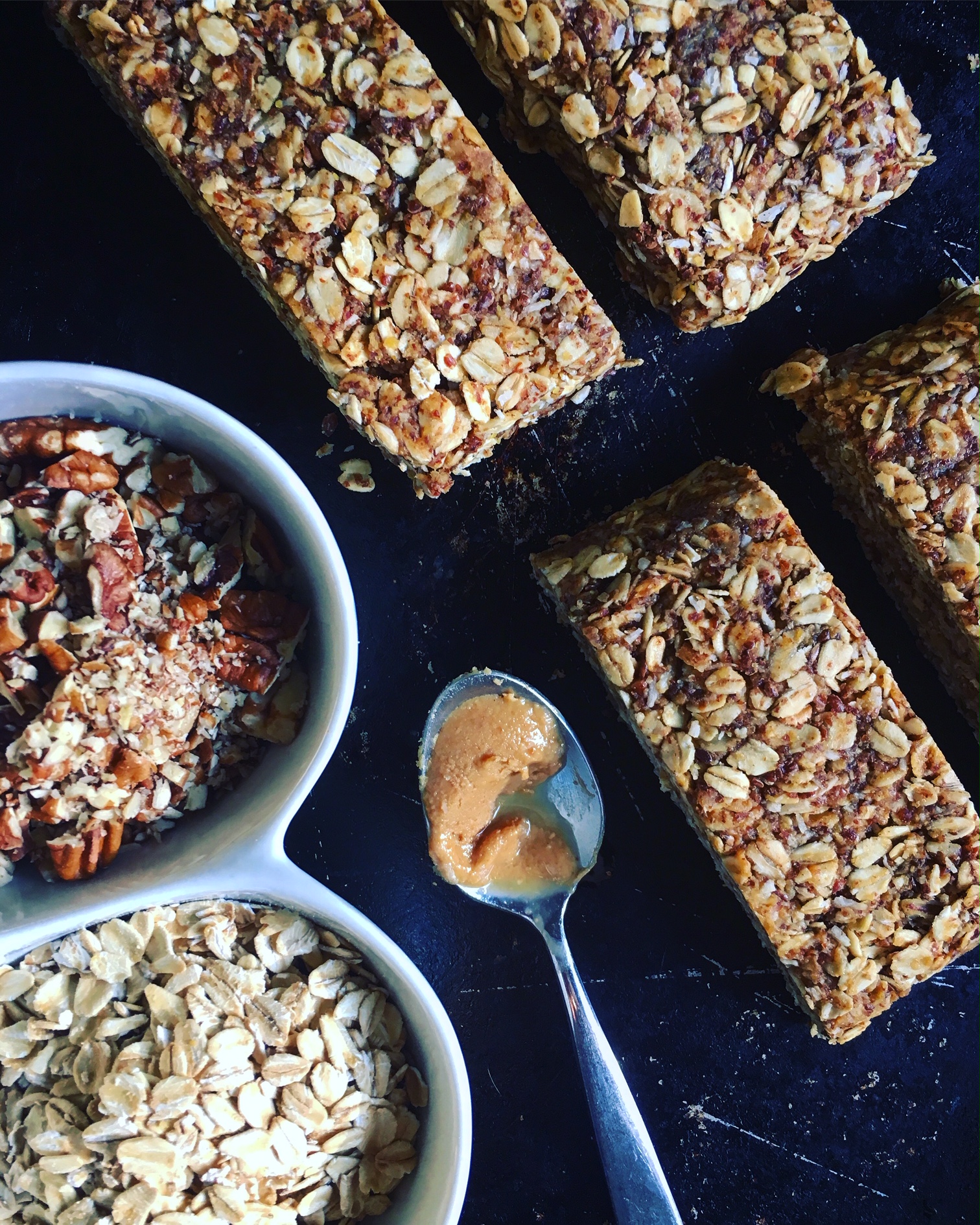 No Bake Peanut Butter Breakfast Bars