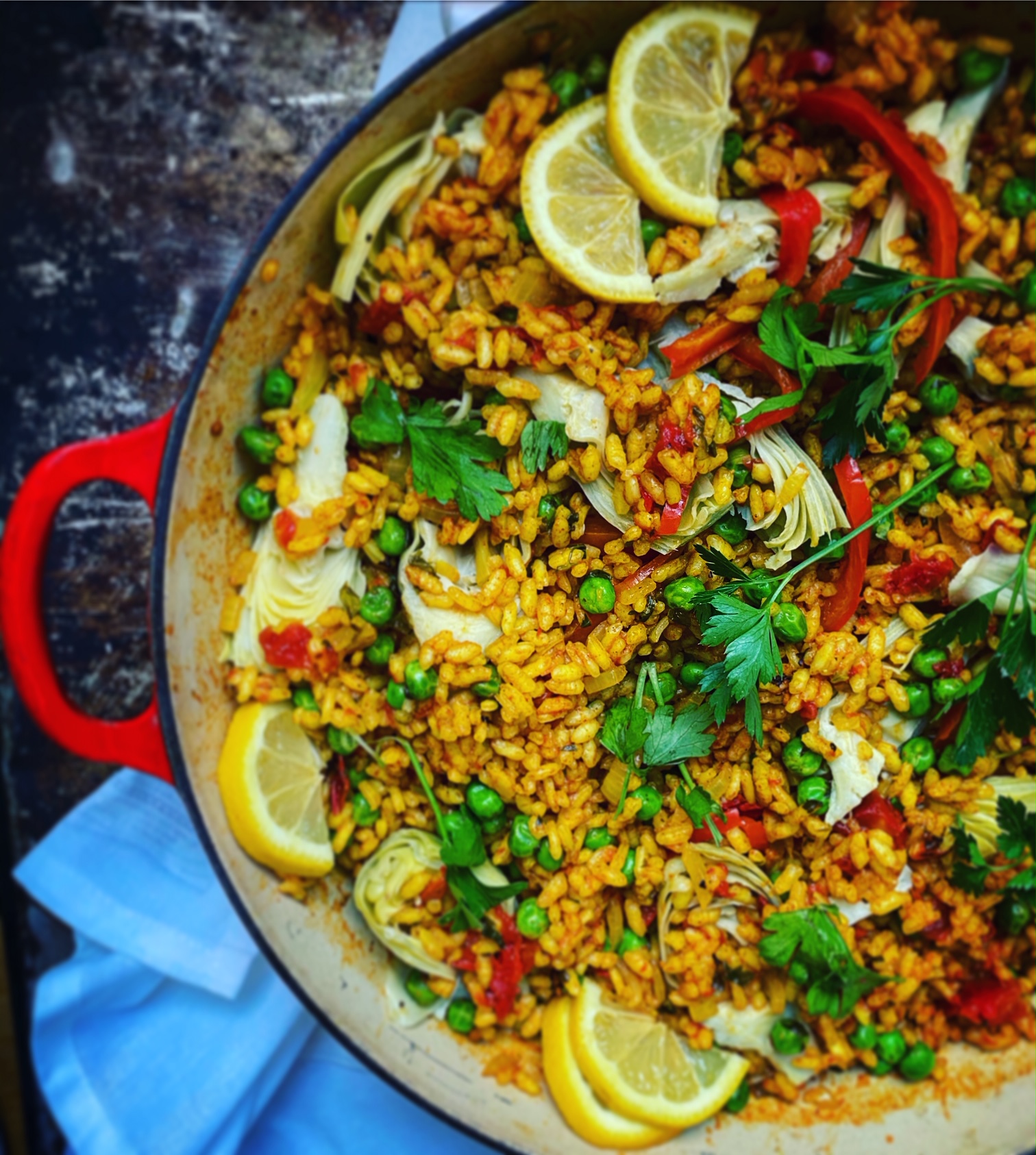 20-Minute Vegetable Paella
