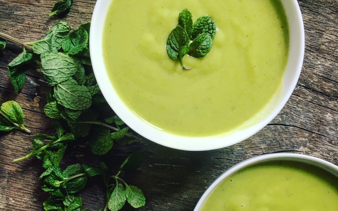 Pea, Mint & Spring Onion Soup