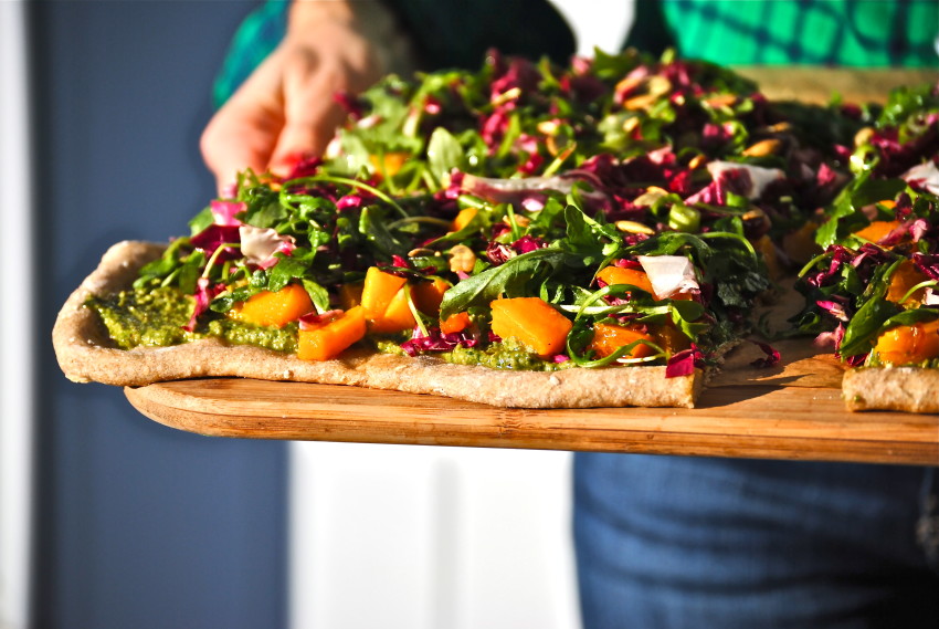 Pesto Pizza (vegan)