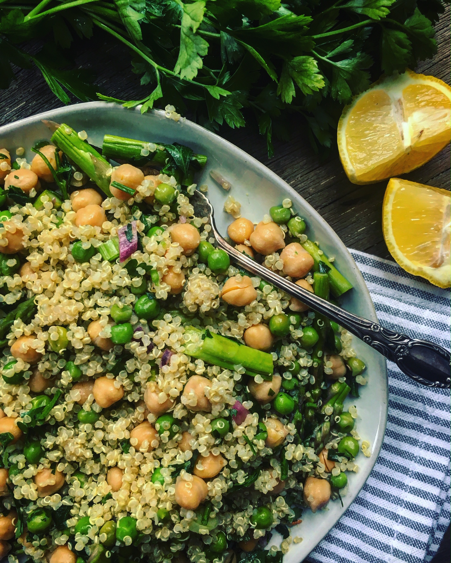 Spring Quinoa & Asparagus Pilaf