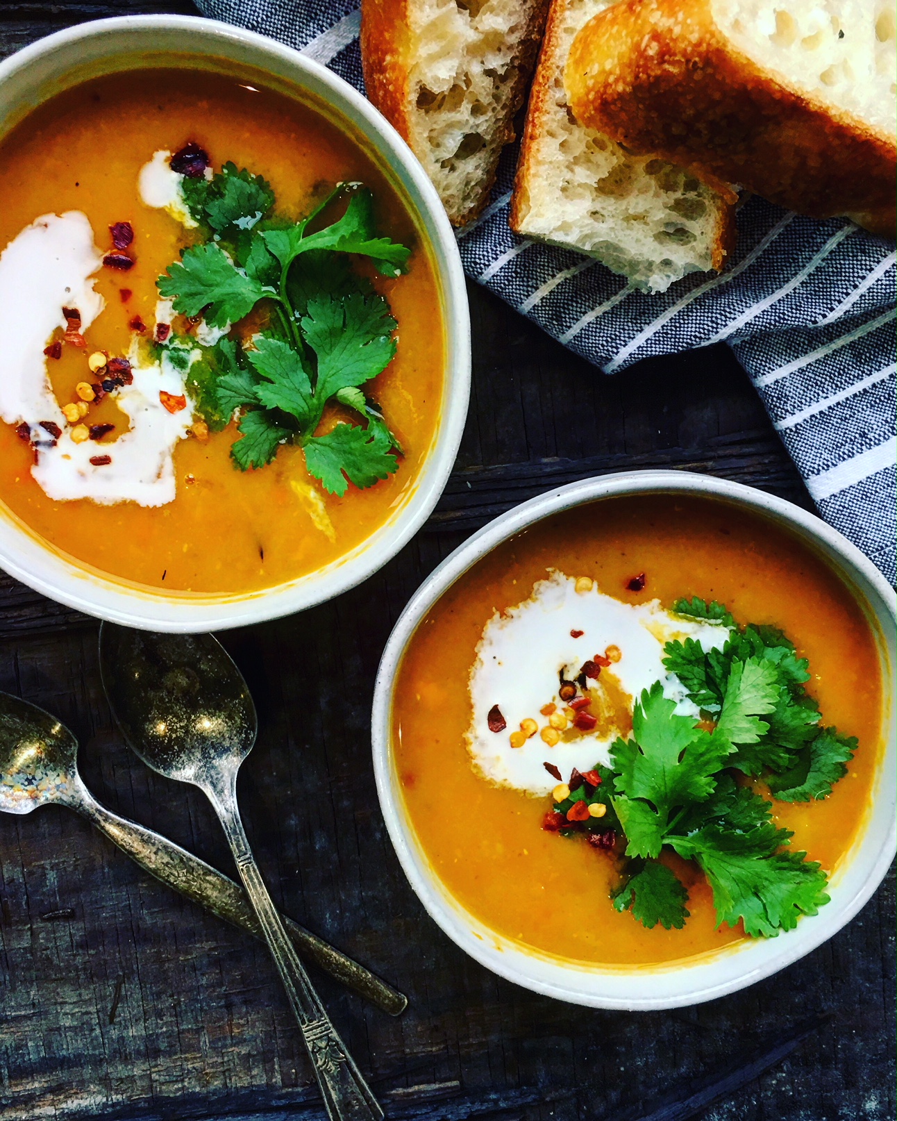Spiced Red Lentil & Root Vegetable Soup