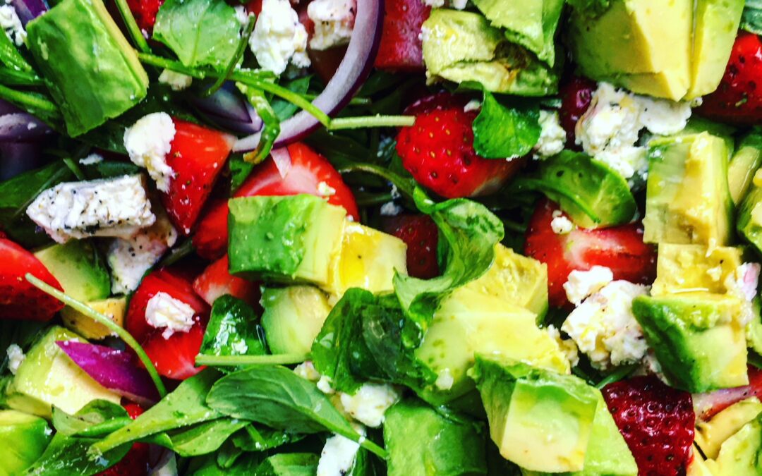 Strawberry Avocado Salad with Lemon-Dijon Dressing