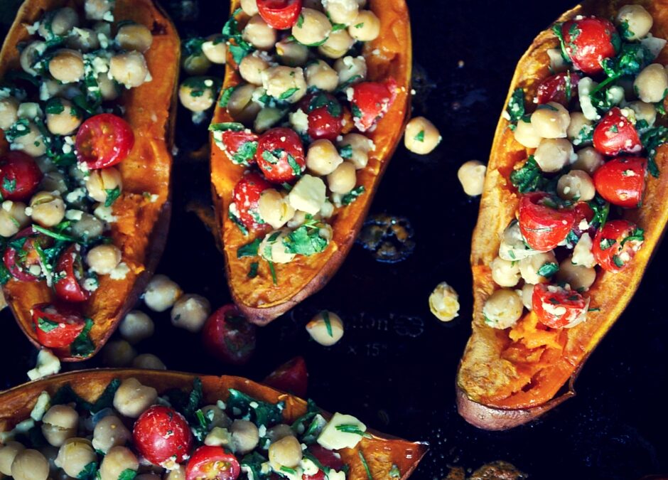 Loaded Sweet Potatoes